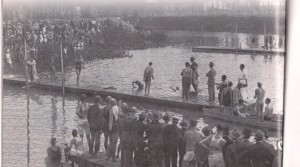 Prova de Natação no Rio Tietê - década de 1920